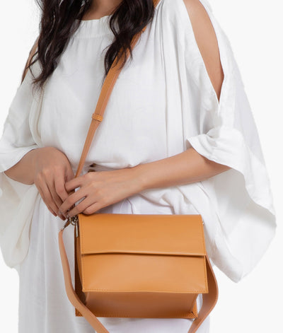 Mustard mini cross-body bag