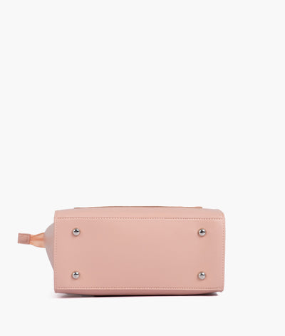 Peach mini messenger bag