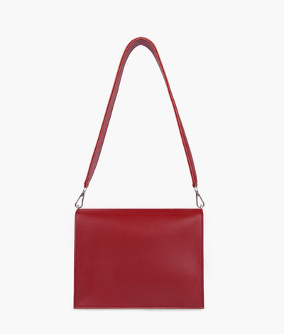 Maroon mini cross-body bag