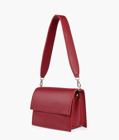 Maroon mini cross-body bag